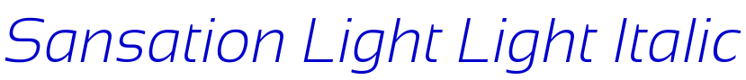 Sansation Light Light Italic font